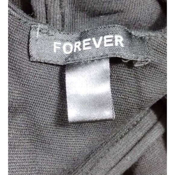 Forever Tank Dress Size 4 Black Midi Bodycon Pullover Stretch Womens - READ - Picture 3 of 5